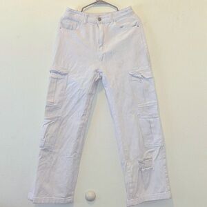 Medium White Cargo Pants